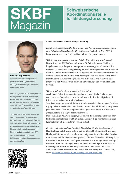 SKBF-CSRE: SKBF-Magazin 3|2019